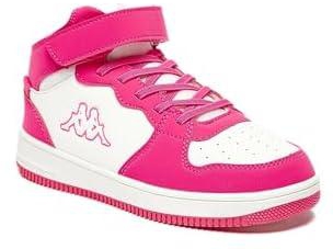 Kappa Girls Panelled High Top Sneakers With Hook And Loop Closure 31 Fuchsia