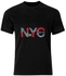 NYC Brooklyn Casual Slim-Fit Premium T-Shirt Black