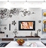 Butterfly diagonal rattan TV background Removable Wallpaper Home Decoration wall sticker Black 5X10cm