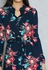Floral Print Self Tie Shirt Maxi Dress