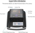 Generic - Small Banknote Bill Detector Denomination Value Counter Black