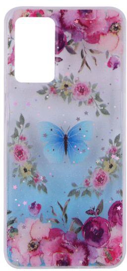 OPPO A16 / A55 - Transparent Silicone Case With Flowers And Butterflies Prints