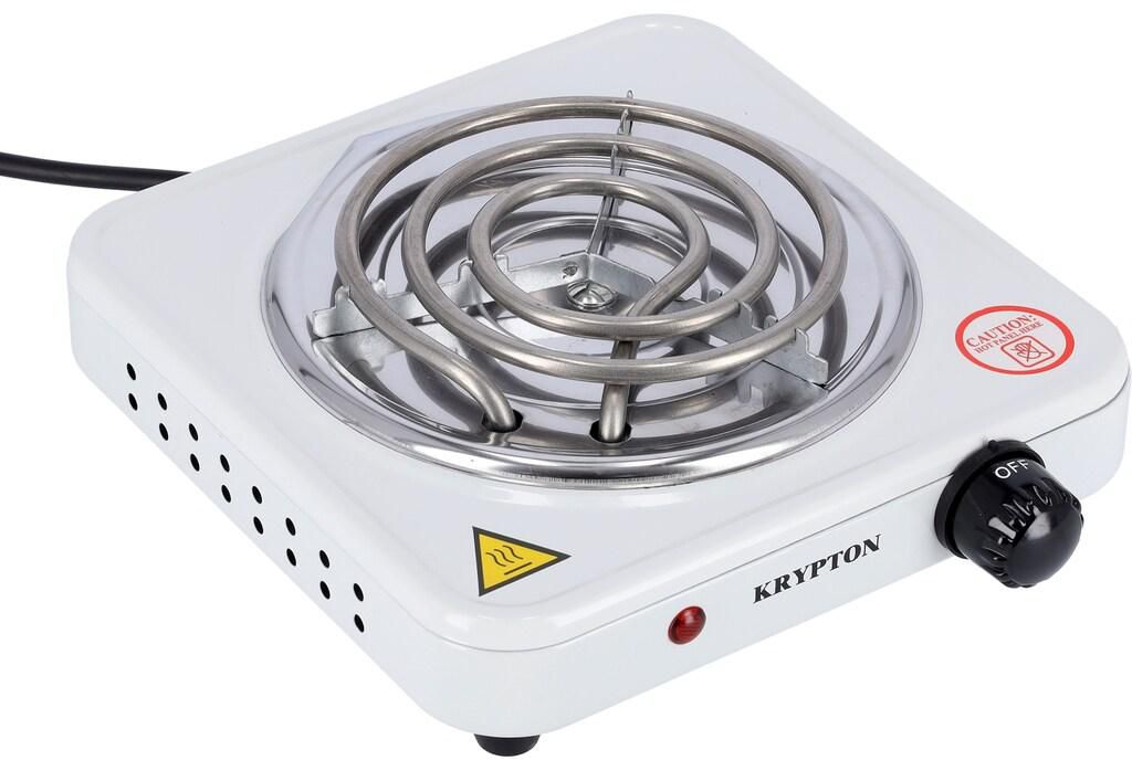 Krypton Knhp5309 Single Burner Hot Plate For Flexible Precise Table Top Cooking - Cast Iron Heating Plate - Portable Electric Hob With Temperature Control For Home, Camping &amp; Caravan Cooking