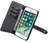 DG.MING Lambskin Detachable Horizontal Flip Magnetic Case For IPhone 8 & 7, With Holder & Card Slots & Wallet -Black