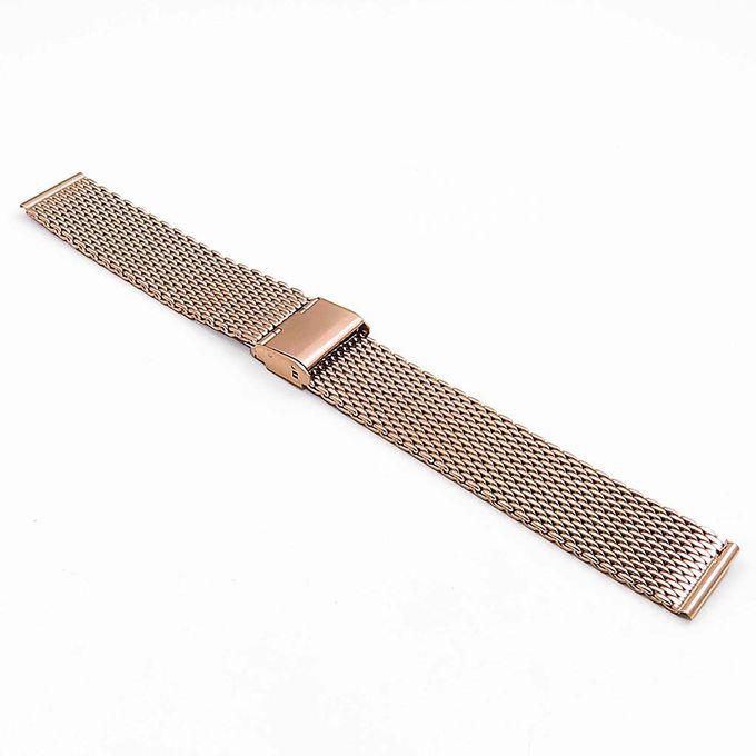 Replacement Stainless Steel Band 20mm Amazfit GTS 3 Smart Watch-Rose Gold