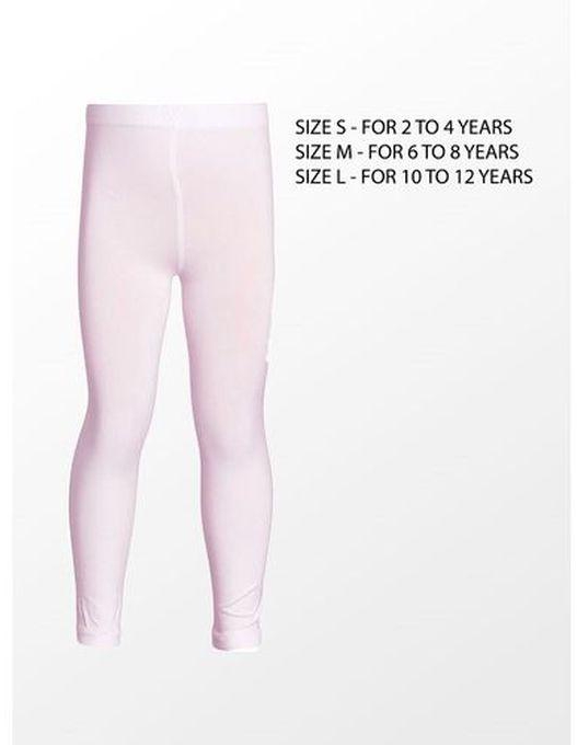 Stretch Opaque Leggings For Girls - PINK