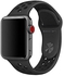 Generic Silicone Sport Band For Apple Smart Watch 42mm - Coal Black