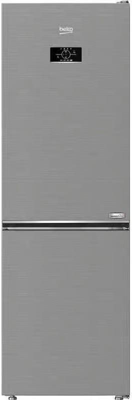 Get Beko RCNE367E30ZXB Freestanding Digital Combi No-Frost Refrigerator, 367 Liter, 2 Doors - Silver with best offers | Raneen.com