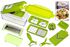 Orbit 11-Piece Fruit And Vegetable Chopper And Slicer Set White/Green