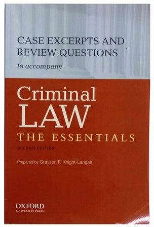 Criminal Law: Essentials Casebo غلاف ورقي اللغة الإنجليزية by Sue Titus Reid - 4/8/2013