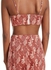2-Piece Printed Crop Top And Suspender Skirt Set Red/White