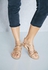 Metal Detail Flat Sandals