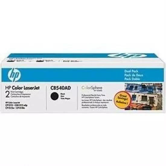 HP print cartridgee black - 2 pack, CB540AD | Gear-up.me