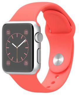 Apple Watch Series 1 - 38mm Silver Aluminum Case with Pink Sport Band,  MJ2W2