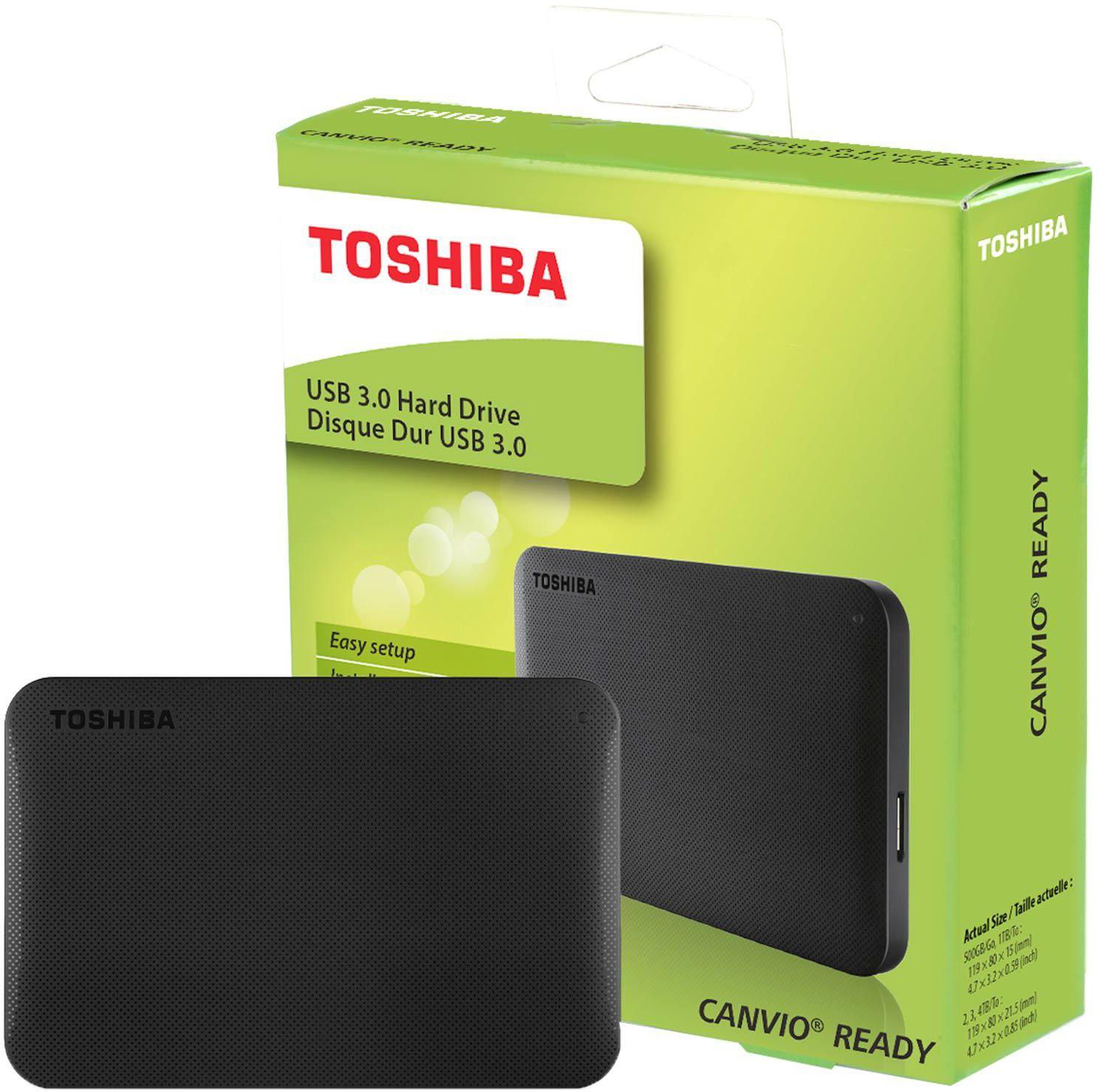 Toshiba HDTP210EK3AA Canvio Ready External USB 3.0 Hard Drive 1TB Black 2.5inch