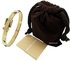 Michael Kors Gold Tone Heritage Buckle Bangle Stud Bracelet [MKJ1819710]