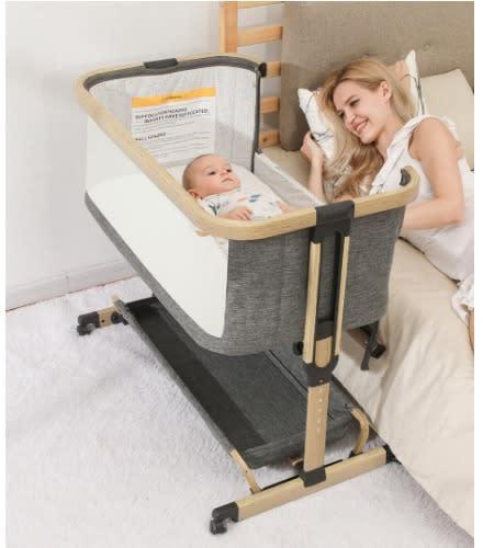 3 In 1 Baby Bassinet Sleeper Baby Cradle With Storage Basket