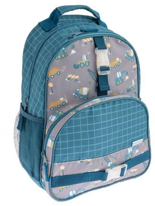 Stephen Joseph - All Over Print Backpack Blue Construction- Babystore.ae