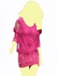 فستان نسائي قصير زهري طبقتين  مقاس L