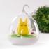 Portable Birdcage Style Vibration Touch Sensor LED Night Lamp with USB Charging Cable Yellow