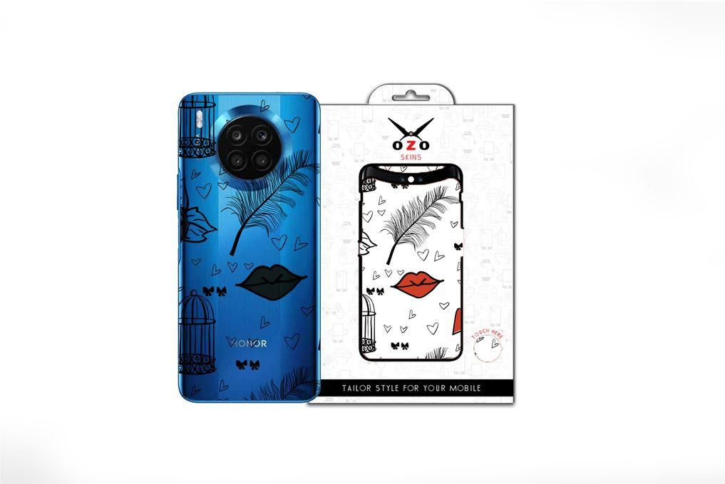 OZO Skins Ozo Ray skins Transparent Back To Romantic (SV510BTR) (Not For Black Phone) For Honor 50 lite