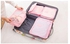 BRANDER Nylon Travel Organisers (Set of 6), pink, {41 x 30 x 13}, Travel Accessories