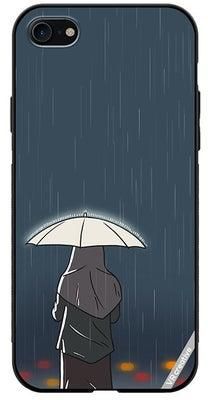 Protective Case Cover For Apple iPhone SE (2022) Rainy Days Design Multicolour