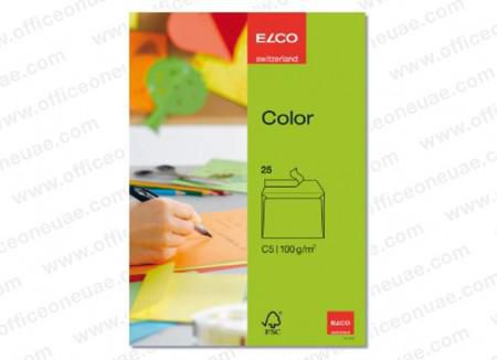 Elco Color Envelope C5, 6.5" x 9", 100g, 25/pack, Green