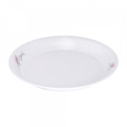 Get Zahra Elmohandes Melamine Plate, 34 cm - White with best offers | Raneen.com