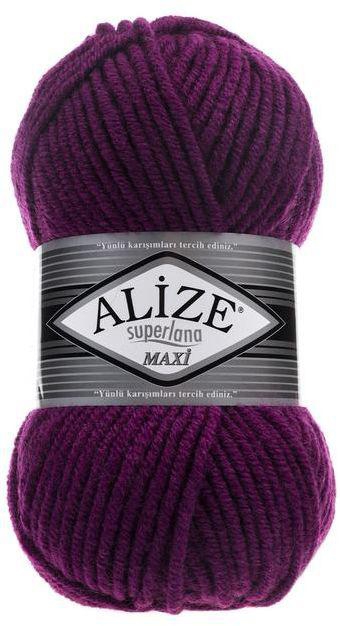 Alize SUPERLANA MAXI 50 Purple- Crochet and Knitting Yarn