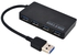 Sedectres 5Gbps High Speed Usb 3.0 Hub 4 Ports USB Splitter Adapter For PC Laptop Notebook-BLACK