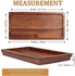 DEMIGO Acacia Vanity Tray 11.85 x 6 inches - Elegant Organizer for Cosmetics, Jewelry, Perfume - Natural Wood Tray for Bathroom, Kitchen, Coutertop, Tank, Sink