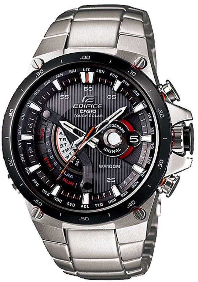 Casio Edifice Men's Black Dial Stainless Steel Band Watch [EQS-A1000DB-1AVDR]