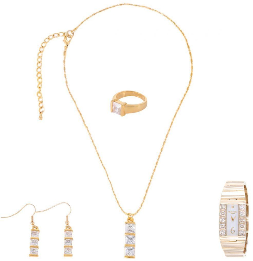 Charles Delon Silver Jewelry Set For Women, 5739 LASW