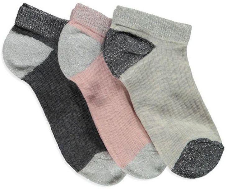 3-Pair Ankle Socks Set Multicolour