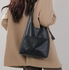 2pcs/Set Large Capacity Handbag Fashion Women's Shoulder Bag Crossbody Bag-Black