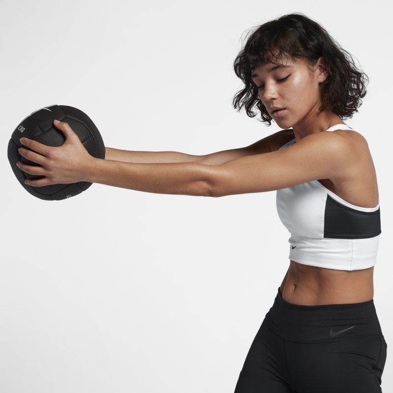 Nike Swoosh Pocket Women's Medium-Support Sports Bra - White