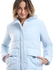 Andora Waterproof Plain Adjustable Hooded Puffer Light Blue Jacket