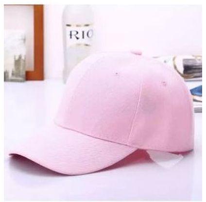 MEN AND WOMENS QUALITY SINGLE FACE CAP BABY PINK