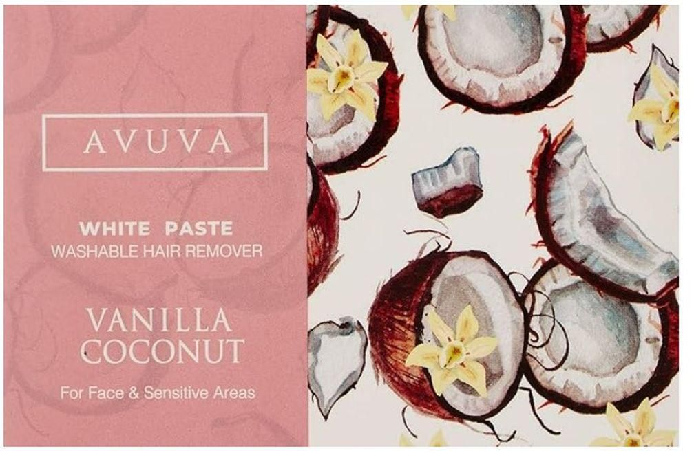 Avuva Vanilla & Coconut White Paste Hair Removal - 100gm