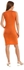 Kady Sleeveless Plain Slip On Cotton Dress - Orange