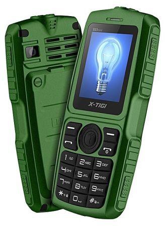 X-TIGI S23 10000mAh Powerbank Phone Black & Green plus USB Light