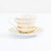 Striped Cup and Saucer Set