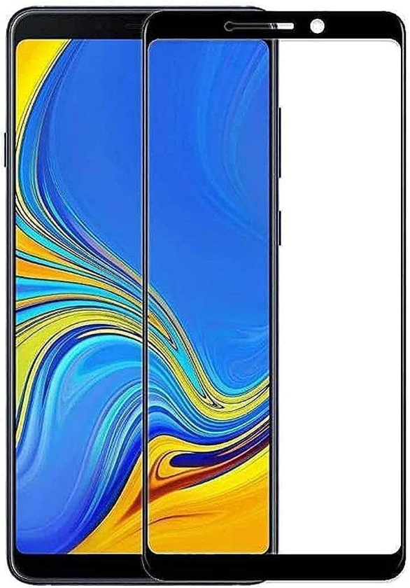 Get 5D Glass Screen Protection, Compatible with Samsung Galaxy A9 2018 - Black Clear with best offers | Raneen.com