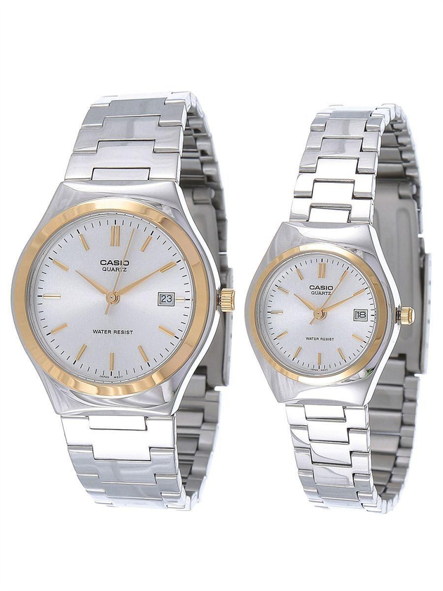 Casio for Unisex - Analog Stainless Steel Band Watch - MTP/LTP-1170G-7