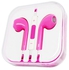 3.5mm Iphone Headphones Earphones With Remote Mic Volume Controls For Apple iPad iPhone 5 5S 5C Pink