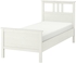 HEMNES Bed frame - white stain/Leirsund 90x200 cm