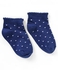 Honeyhap Premium Cotton Bamboo Anti Bacterial Ankle Length Socks Polka Dot Design Pack of 3 - Blue & Red