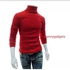 Fashion Turtle Neck Sweater - (Red)