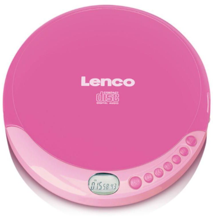 Lenco CD-011 Portable Discman CD Player Pink